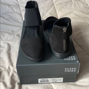 Eileen Fisher Powell Sneaker, Black 7.5 NIB